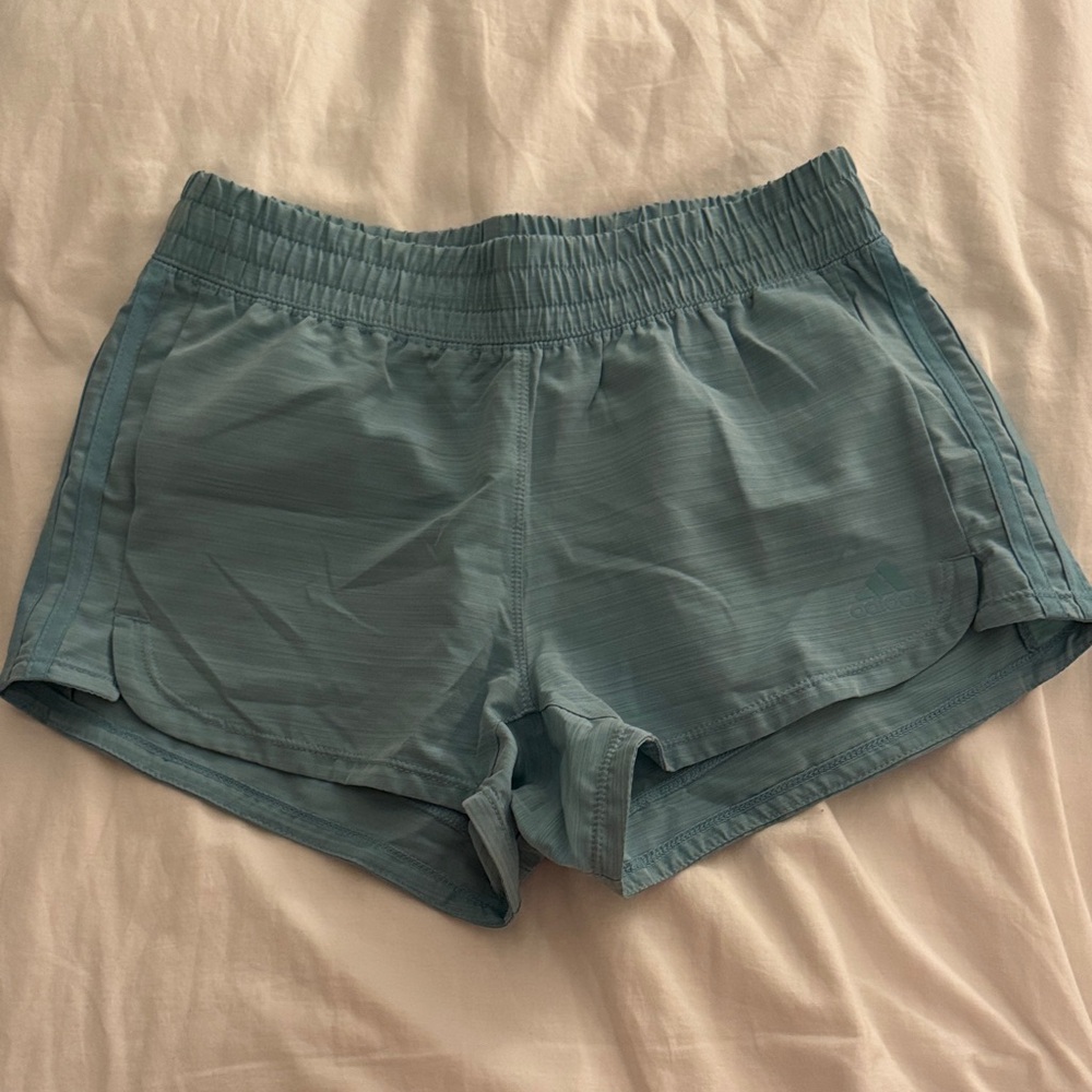 adidas Women's Light Blue Athletic Shorts